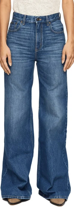 High-Rise Bootcut-Jeans Hazy Blue