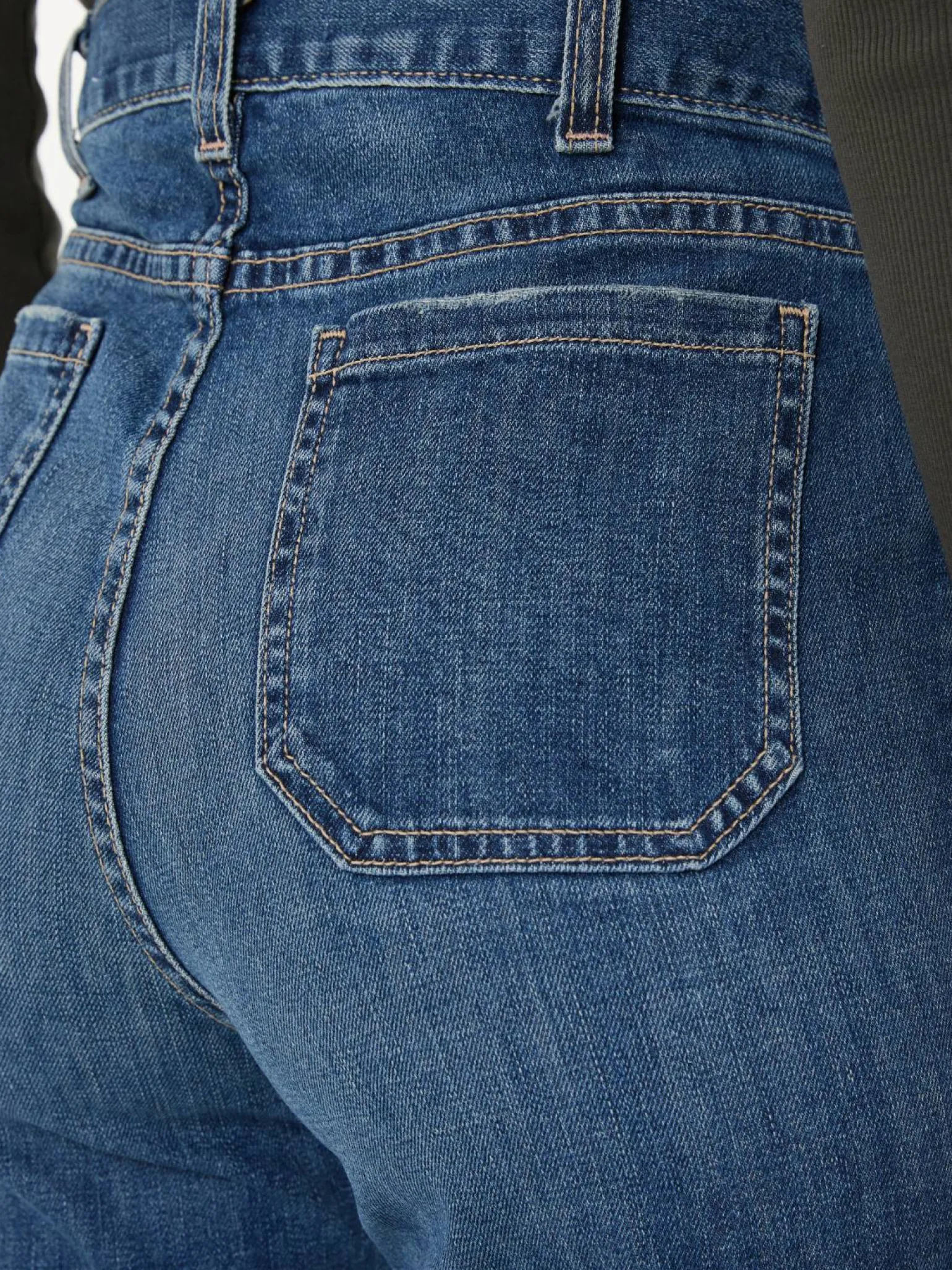 High-Rise Bootcut Jeans 'Terrell' Marineblau