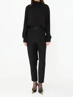 High-Rise-Hose 'Lenro' Schwarz