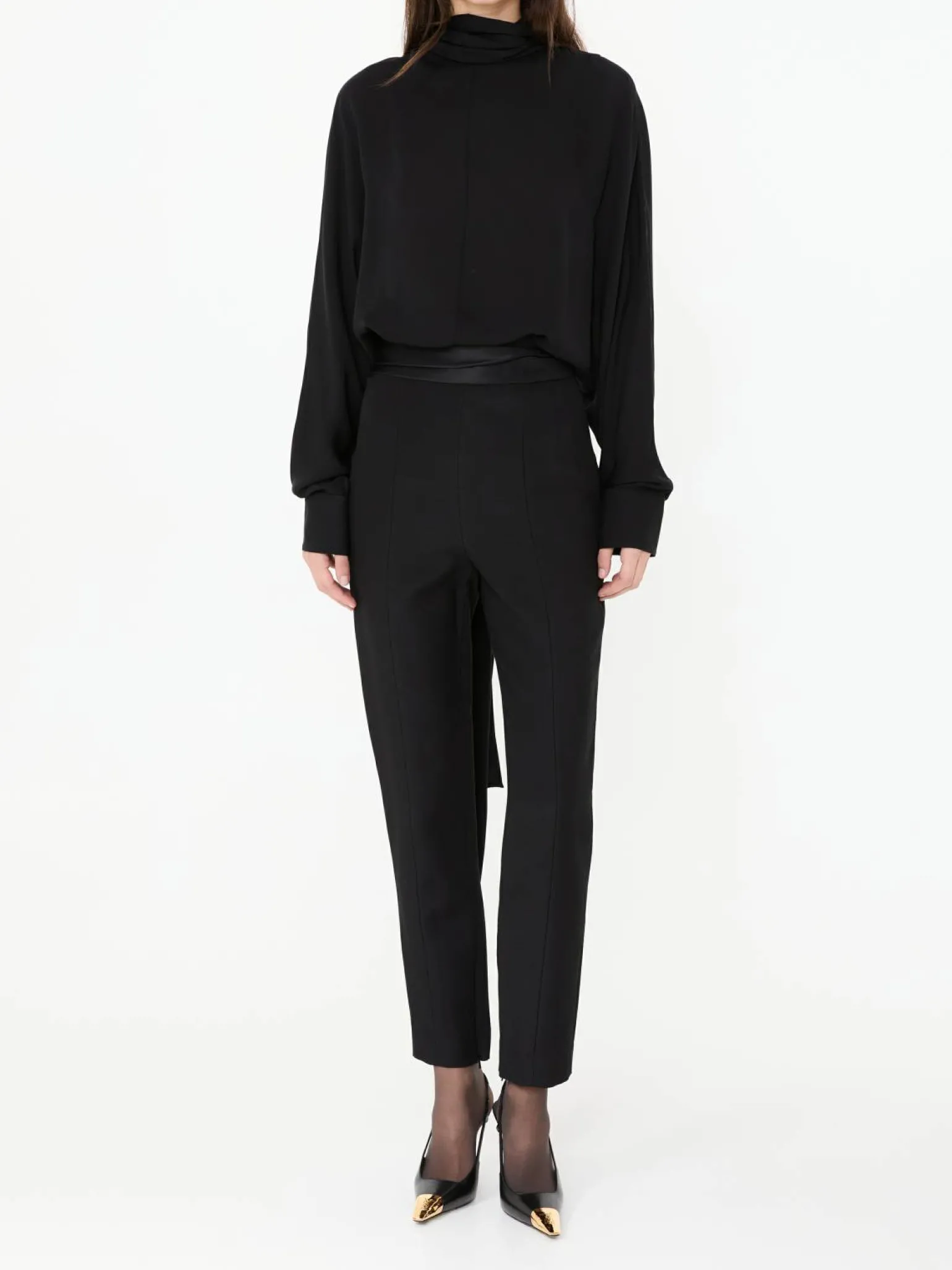 High-Rise-Hose 'Lenro' Schwarz