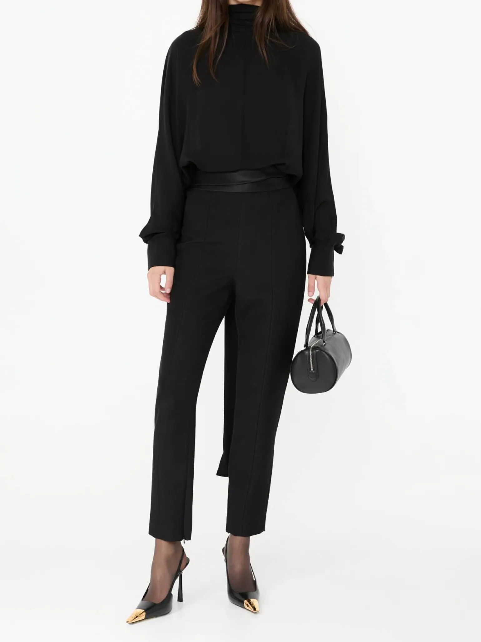 High-Rise-Hose 'Lenro' Schwarz