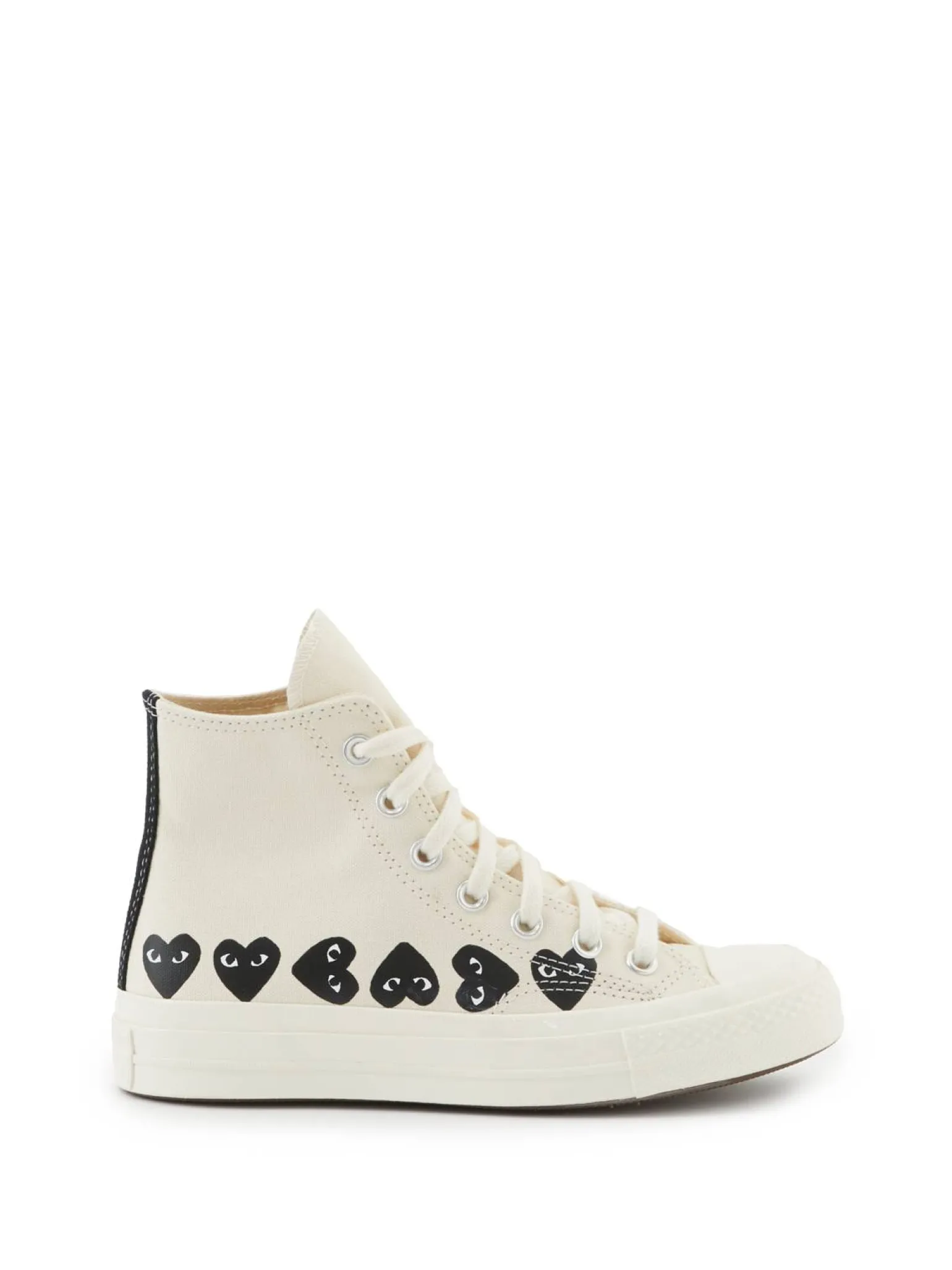 High Top Chucks 'Play Converse Heart' Crème