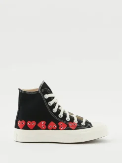 High Top Chucks 'Play Converse Heart' Schwarz
