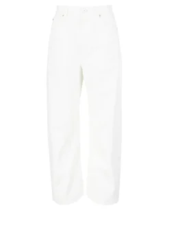 High-Waist Jeans Paula's Ibiza 'Anagram Barrel' Weiß