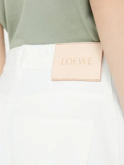 High-Waist Jeans Paula's Ibiza 'Anagram Barrel' Weiß