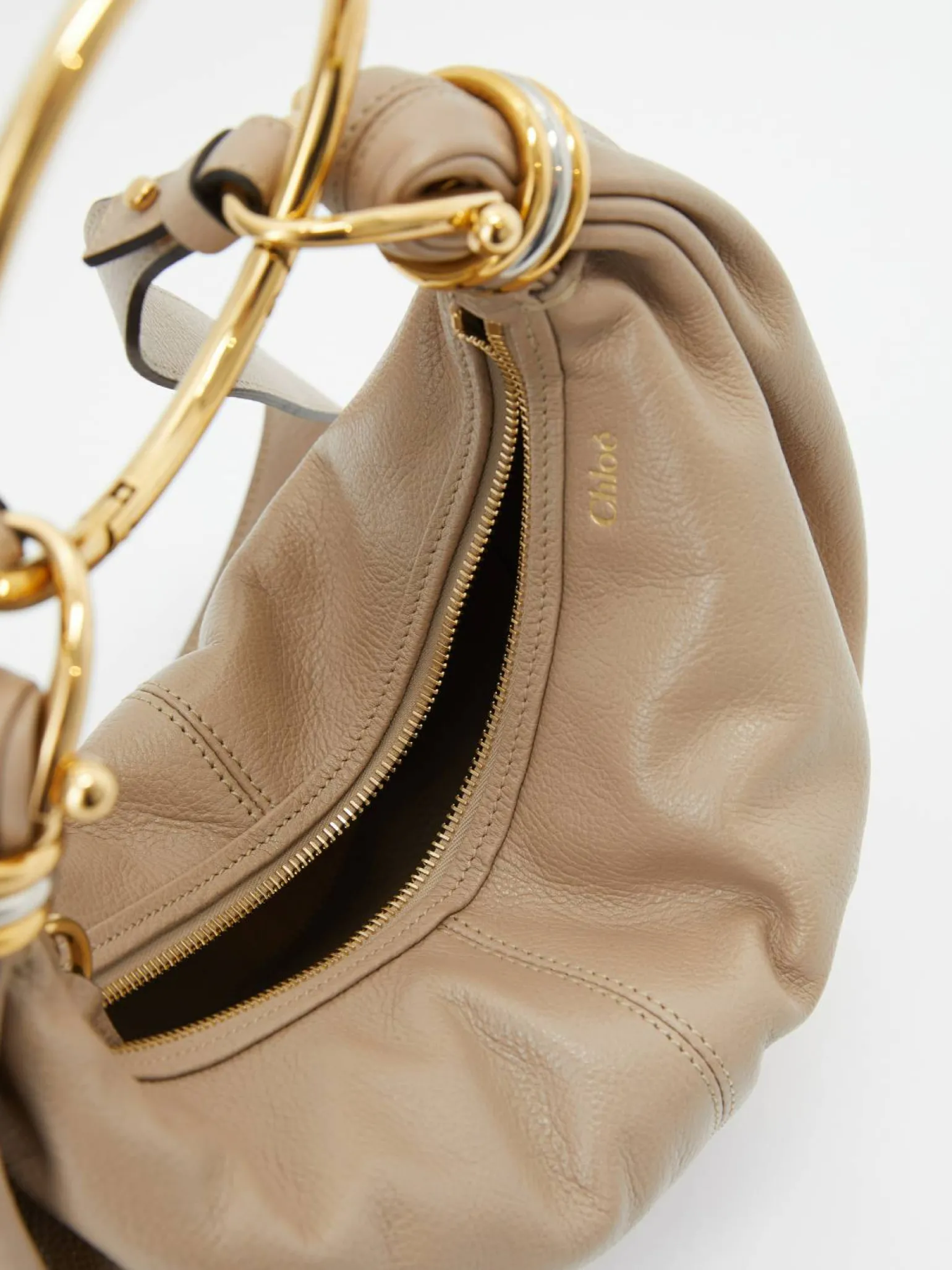 Hobo-Tasche 'Bracelet Small' Boyish Brown