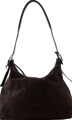 Hobo-Tasche mit Gürtel Dunkelbraun