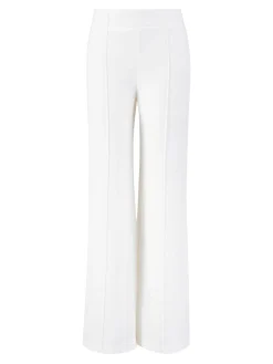 Hose aus Cashmere-Wollgemisch Weiß