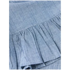 Hose 'Chambray' mit Volant Blau