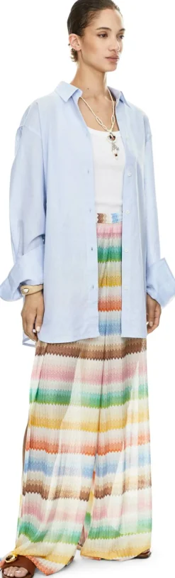 Hose mit Dégradé-Zickzackmuster Multi