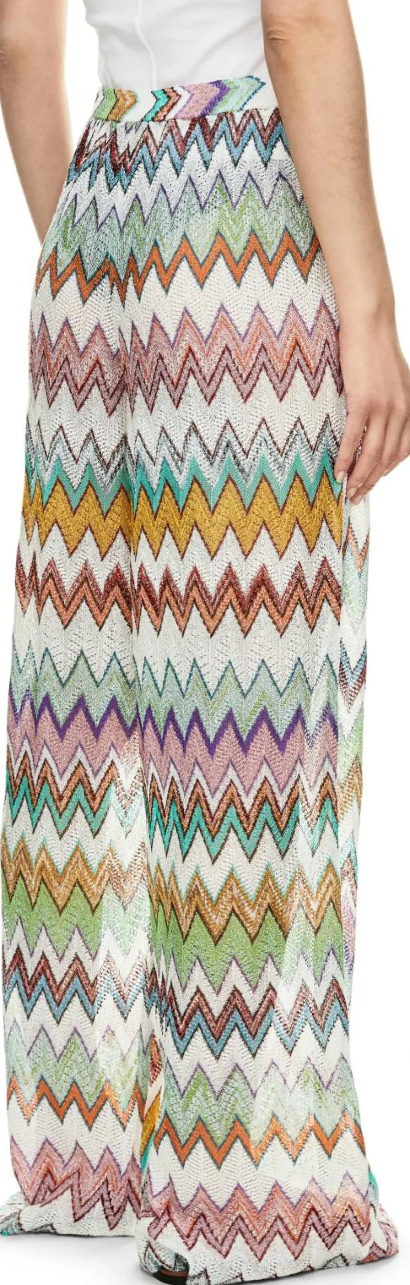 Hose mit Dégradé-Zickzack-Muster Multi