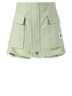 Hosenrock im Utility-Look 'Sacai x Carhartt' Khaki