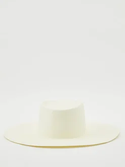 Hut 'Tie Chin' mit Krawatte Crème