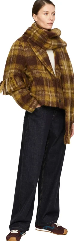 Jacke aus Mohair und Wolle Multi