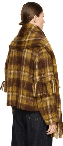 Jacke aus Mohair und Wolle Multi