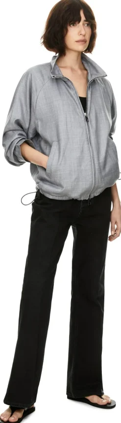Jacke 'Brice' aus Oxford-Stoff Grau