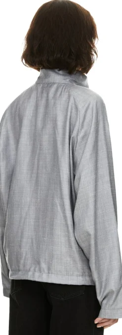 Jacke 'Brice' aus Oxford-Stoff Grau