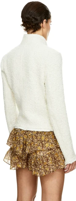 Jacke 'Graziae' aus Tweed Crème
