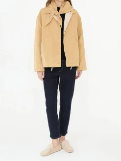 Jacke mit abnehmbarem Tuch Gold