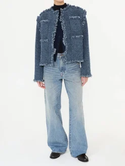 Jacke 'Punching Denim' Blau