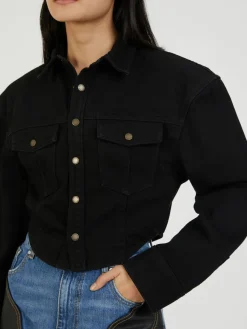 Jeansjacke 'Bianca' Schwarz