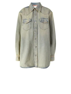 Jeansjacke Blau/Khaki