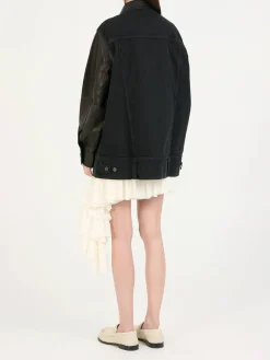 Jeansjacke 'Grizzo' Schwarz