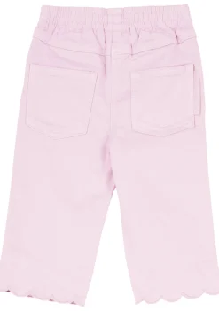 Jeans mit Wellenkante Rosa
