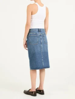 Jeansrock 'Gaia' Mittelblau