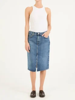 Jeansrock 'Gaia' Mittelblau