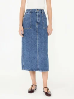 Jeansrock 'Genevieve' Mittelblau