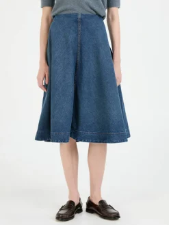 Jeansrock 'Renta' Mittelblau