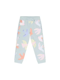 Jogginghose mit Vogel-Print Mint