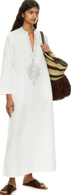 Kaftan 'Jenna' Weiß