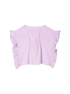 Kaftan 'Lea' mit Pompons Violett
