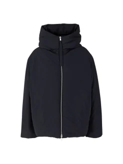 Kapuzenjacke mit Daunen Schwarz