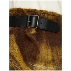 Karierte Rock aus Mohair und Wolle Multi