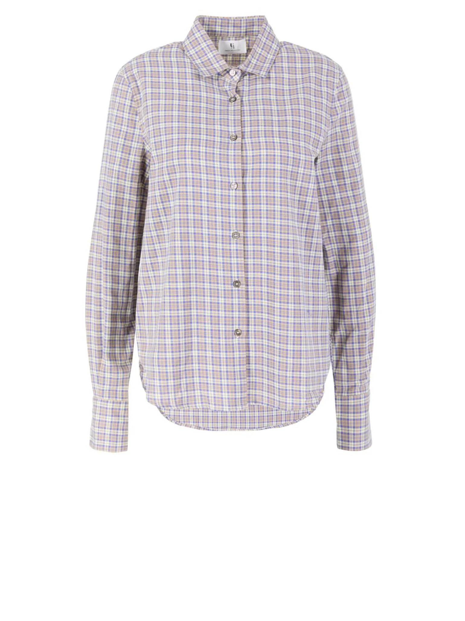 Kariertes Hemd Beige/Blau