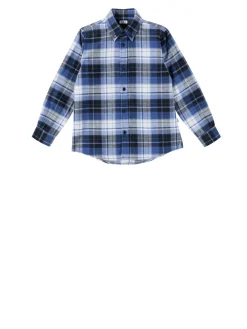 Kariertes Hemd Blau