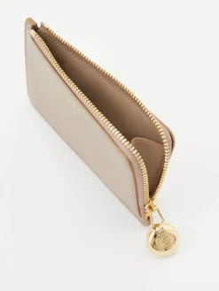 Kartenetui 'Pebble Coin' Beige