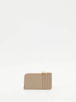 Kartenetui 'Pebble Coin' Beige