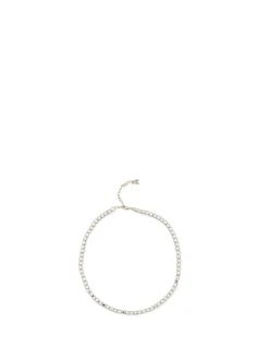 Kette 'Tennis' mit Logo-Detail Silber