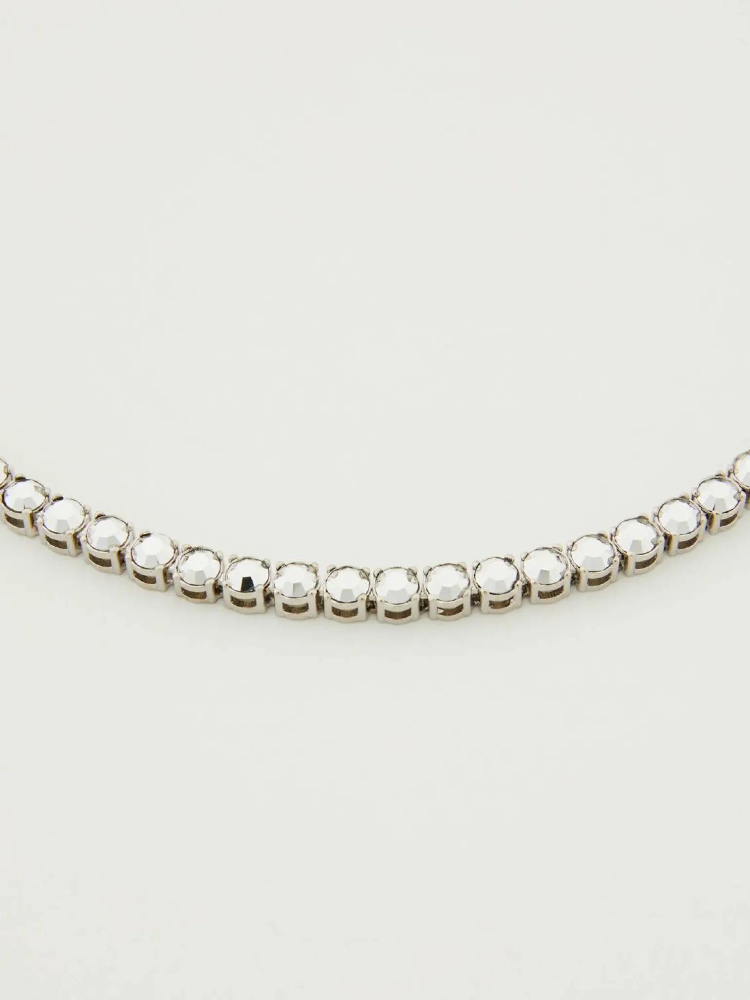 Kette 'Tennis' mit Logo-Detail Silber