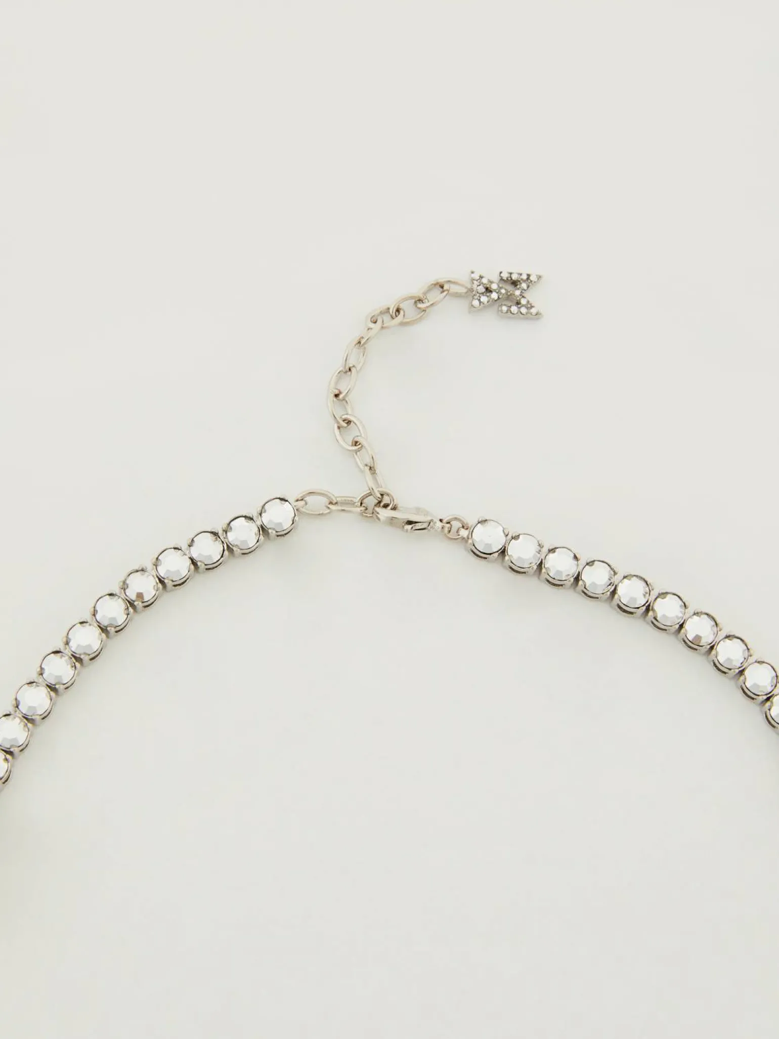 Kette 'Tennis' mit Logo-Detail Silber