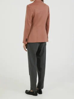 Klassischer Cashmere-Blazer Altrosa
