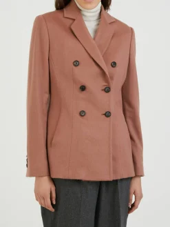 Klassischer Cashmere-Blazer Altrosa