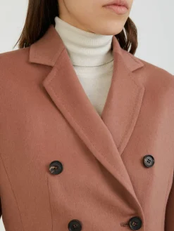 Klassischer Cashmere-Blazer Altrosa
