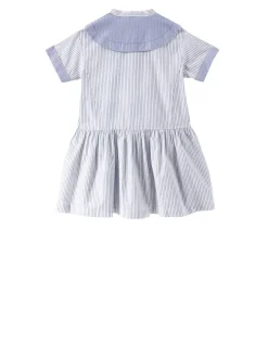 Kleid Blau/Weiß