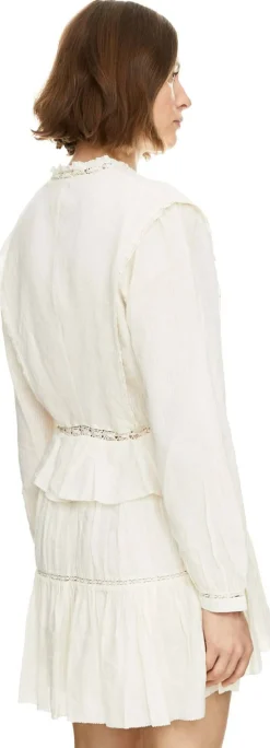 Kleid 'Damya' in FrouFrou-Optik Crème