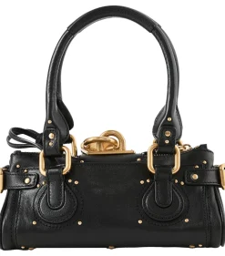 Kleine Schultertasche 'Paddington' Schwarz